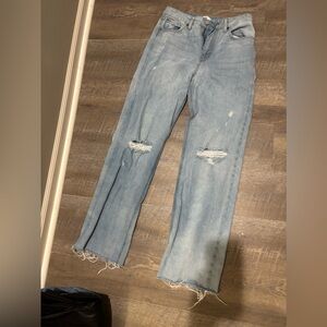 Classic Light Blue Straight Leg Jeans